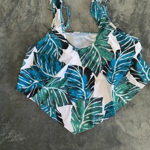 High Wasted two Piece Plus Sized Bathing Suit